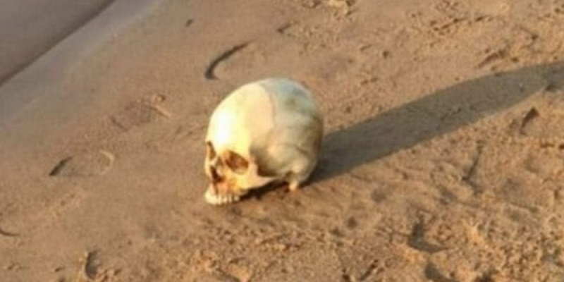 Crânio humano é encontrado por populares em praia no Acre