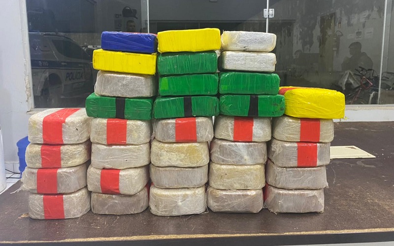 Polícia apreende 34 kg de cocaína no bairro Primavera, em Rio Branco
