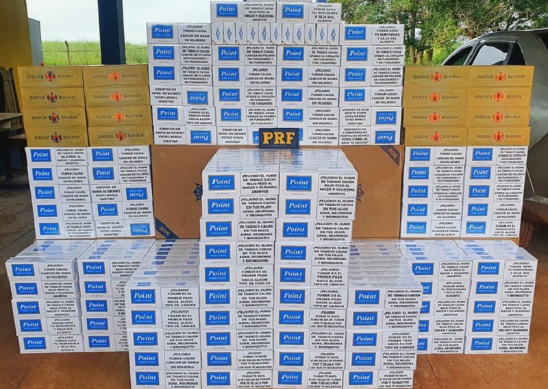 Homem é preso com 10 mil maços de cigarro estrangeiros na BR-364