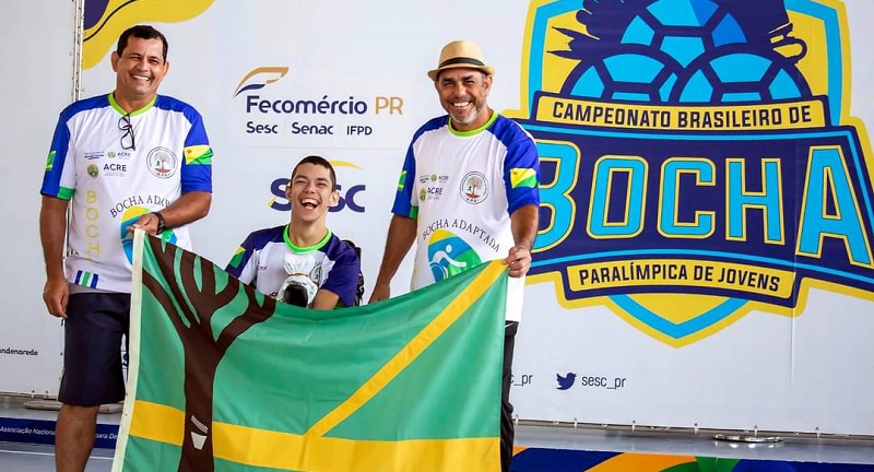 Acreano fica em 2º lugar no primeiro Campeonato Nacional de Bocha Paralímpica