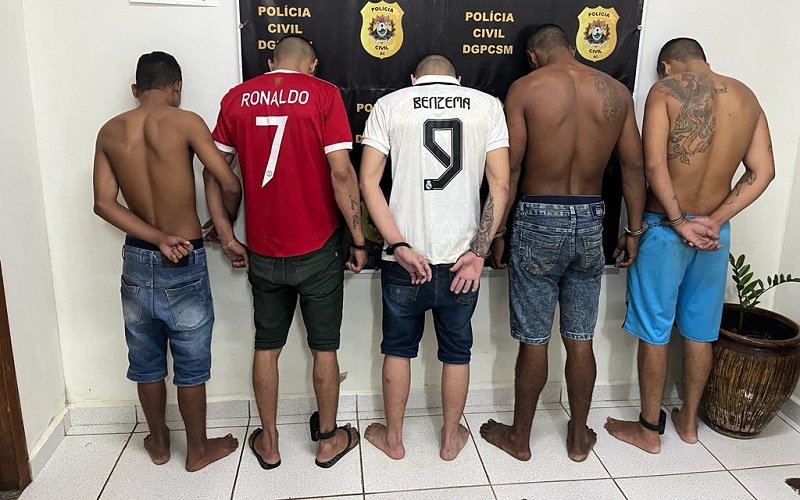 Quatro pessoas são presas e um menor apreendido por integrar organização criminosa em Manoel Urbano