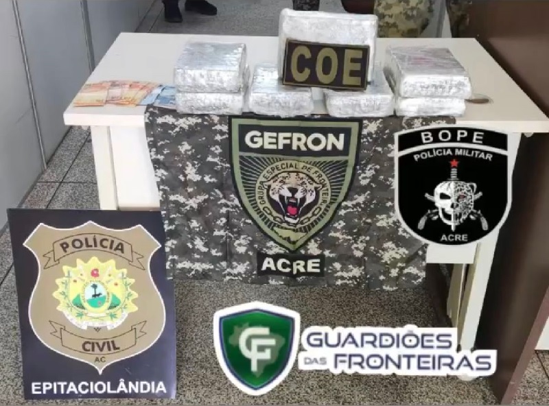 Homem é preso com 7 kg de skunk na BR-364, no interior do Acre