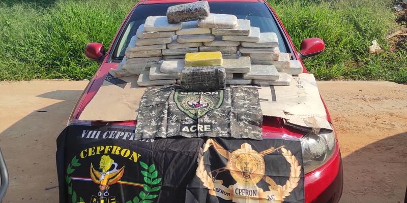 Uma pessoa é presa com 42kg de drogas no município de Epitaciolândia