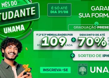 UNAMA oferece descontos de até 70% em cursos de graduação em Rio Branco; confira