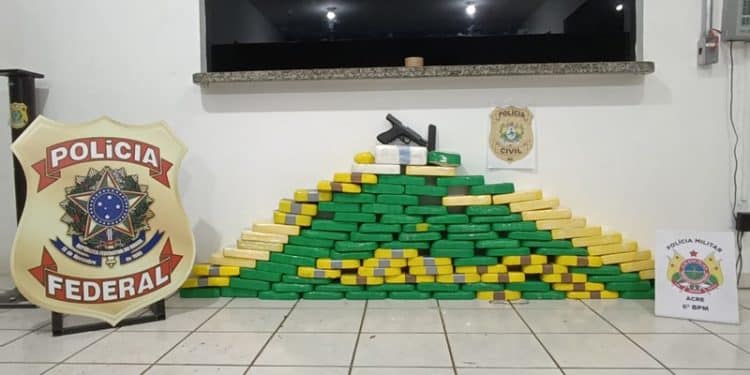 Mais de 100 kg de drogas são apreendidos durante operação entre forças de segurança do Acre