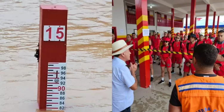 Atualização Rio Acre: a poucos centímetros dos 15m, cerca de 240 famílias são realocadas