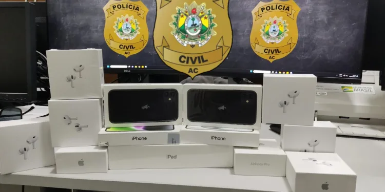 Mais de 10 celulares e dois veículos são apreendidos em operação policial contra jogos de azar no Acre