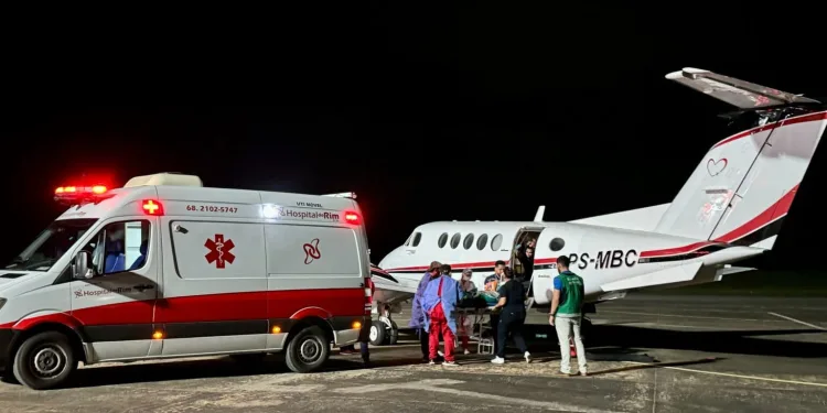 Sobreviventes da queda de Avião no Acre começam a ser  transferidos para o Centro de Tratamento de Queimados de Manaus