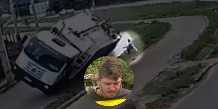 Motorista de caminhão de lixo que tombou em Rio Branco afirma não ter ingerido bebida alcoólica