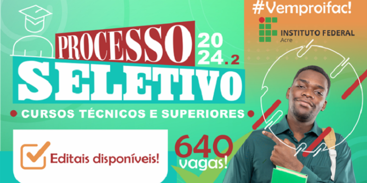 Ifac lança editais com mais de 600 vagas para cursos técnicos e superiores; saiba mais