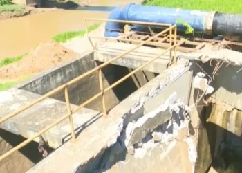 Desabamento na ETA II pode comprometer abastecimento de água em vários bairros de Rio Branco