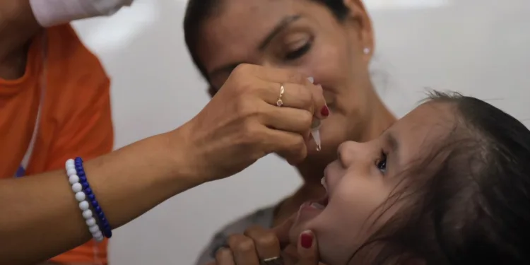 Vacinação contra poliomielite em RB está abaixo do esperado; apenas 3% das crianças foram imunizadas