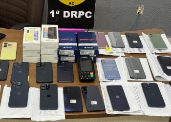 Polícia Civil recupera mais de R$ 100 mil em aparelhos eletrônicos furtados de comércios em Rio Branco
