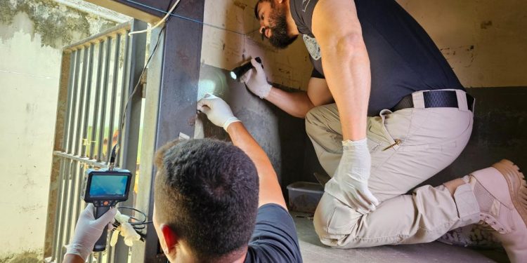 Polícia Penal realiza operação integrada para revista na Unidade Penitenciária de Senador Guiomard