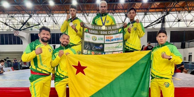 Seleção Acreana de boxe chinês retorna com três medalhas do 34º Campeonato Brasileiro de Kung Fu Wushu