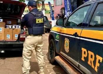Em Rio Branco, Polícia Rodoviária Federal apreende carga de cigarros contrabandeados