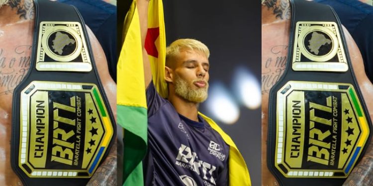Thomas Bryan conquista cinturão do BRTL em Rondônia e mira sonho internacional no MMA