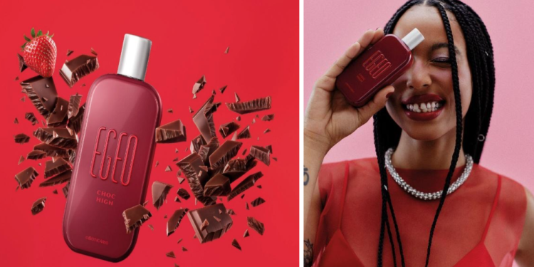 O Boticário apresenta EGEO Choc High, nova fragrância da linha Choc, que combina notas do chocolate com o azedinho do morango