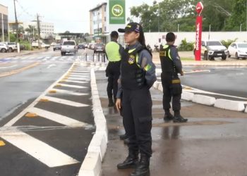 Cones e agentes de trânsito são implementados ao viaduto Beth Bocalom após alto número de infrações