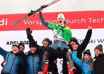 Brasileiro conquista prata em etapa da Copa do Mundo de esqui alpino