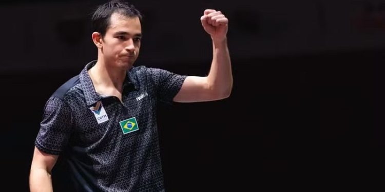 Hugo Calderano é o primeiro brasileiro a chegar à final de um Mundial de Tênis de Mesa