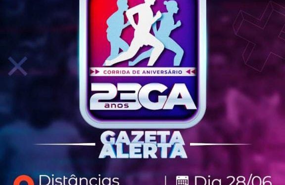 Inscrições para a corrida do aniversário de 23 anos do Gazeta Alerta se encerram nesta quarta-feira