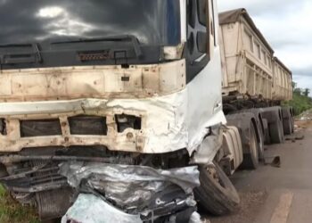 Empresário morre após colisão com carreta e explosão de veículo na BR-364