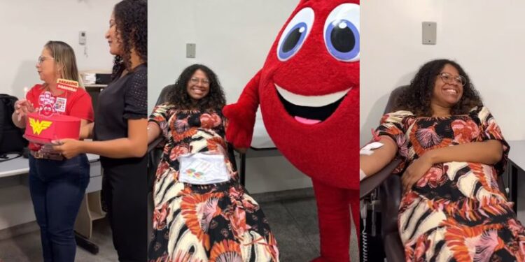 Estudante de jornalismo celebra aniversário de 20 anos na sede do Hemoacre