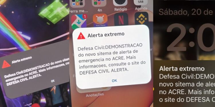 Defesa Civil realiza primeira demonstração do sistema de alertas em celulares no Acre