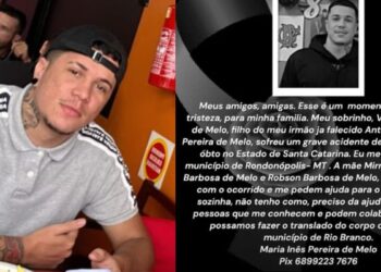 Família pede ajuda para translado de corpo de acreano morto em acidente em Santa Catarina