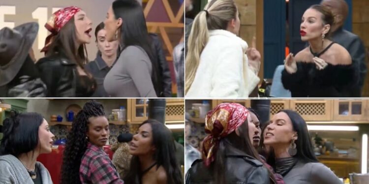 Competição de xingamentos, gritaria cara a cara e mais: veja detalhes da madrugada caótica de A Fazenda 17