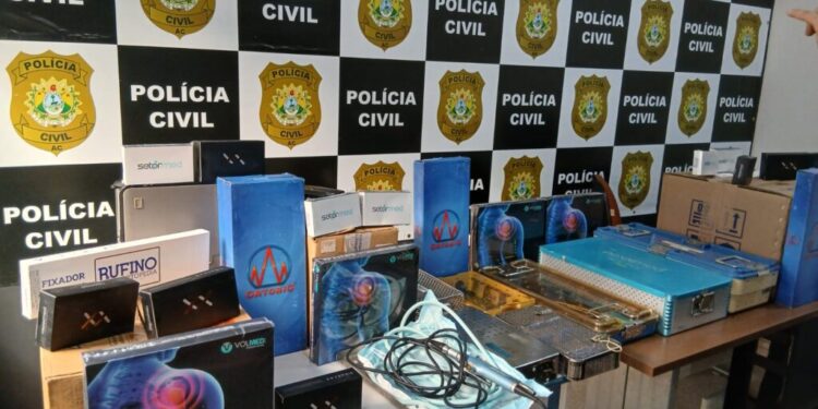 Equipamentos para cirurgias no Hospital Regional do Vale do Juruá são recuperados após furto