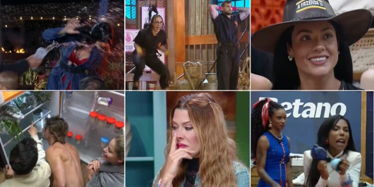 Festival de punições, guerra de comida e madrugada caótica: relembre semana agitada de A Fazenda 17