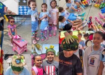 De cabelos coloridos a mochilas malucas: Semana da Criança movimenta escolas de Rio Branco