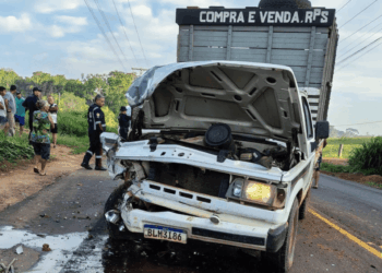 Motociclista morre em colisão frontal com caminhonete na estrada de Porto Acre