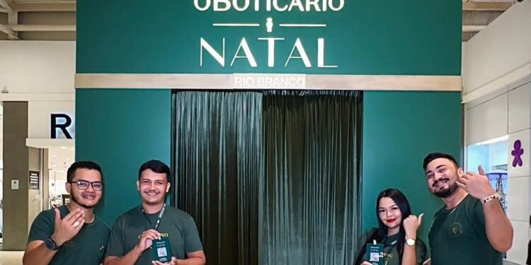 O Boticário traz caixa gigante de presente para o Natal de Rio Branco