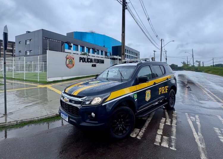 PRF apreende cerca de 93 kg de cocaína escondidos em fundo falso de veículo na BR-317