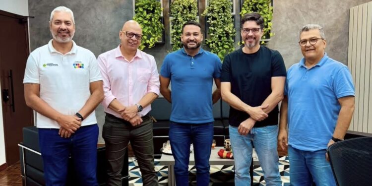 Aberson Carvalho, recebeu o empresário Marcelo Moura, para consolidar a parceria de sempre