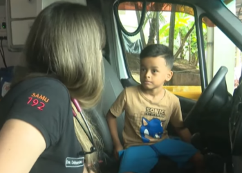 Um ano depois, criança salva pelo Samu reencontra equipe que lhe deu uma segunda chance de vida