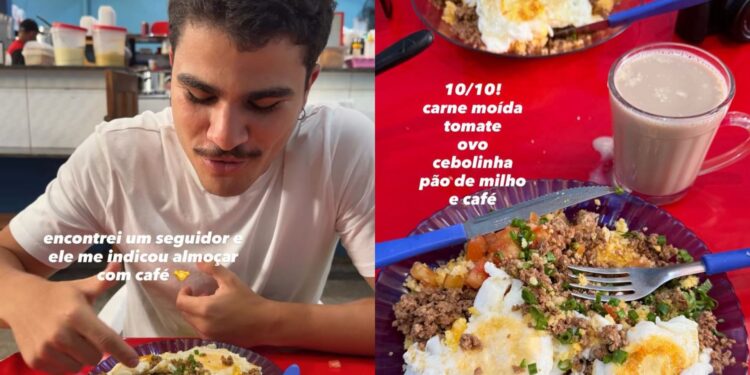 Em tour pelo Brasil, influenciador Lactea escolhe o Acre como primeira parada e prova a tradicional “Baixaria”