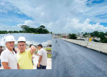 Bocalom acompanha asfaltamento do Viaduto Mamedio Bittar e destaca avanço da obra
