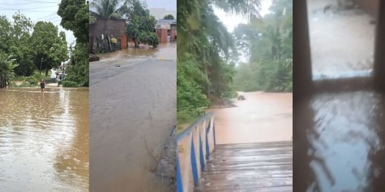 “Toda vez que chove é a mesma coisa”: moradores relatam situação de casas e bairros alagados após chuva intensa