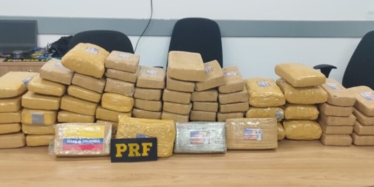 Fiscalização de rotina resulta na apreensão de 74,4 kg de drogas em Xapuri