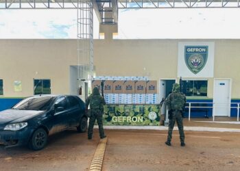 Gefron apreende seis mil maços de cigarros e prende suspeito de contrabando