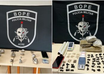 Polícia Militar realiza duas prisões por tráfico de drogas em Rio Branco