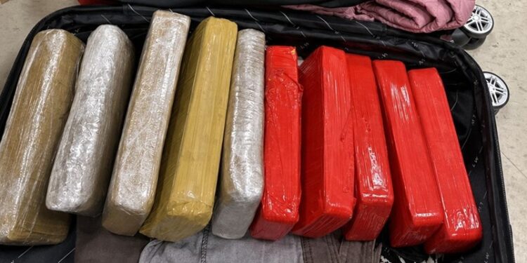 cerca de 10 kg de drogas escondidos em bagagem são apreendidos no aeroporto de Rio Branco