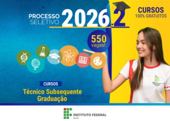 Ifac lança edital com mais de 500 vagas para cursos técnicos e de graduação