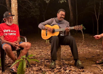 Seu Jorge visita a Reserva Chico Mendes e se reúne com lideranças extrativistas no Acre