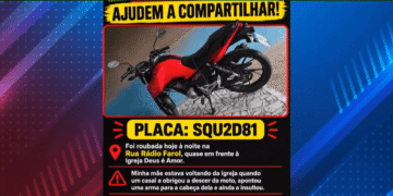Mãe tem moto roubada ao voltar da igreja e faz apelo por recuperação do veículo em Rio Branco