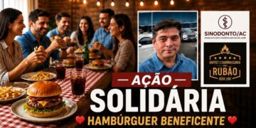 Ação solidária vai vender hambúrgueres para ajudar cirurgião-dentista em Rio Branco